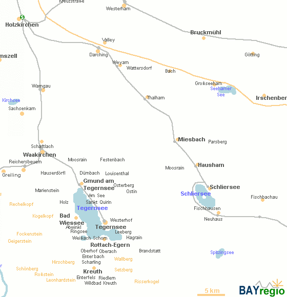 Landkreis Miesbach und nähere Umgebung